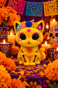 Cat Sugar Skull