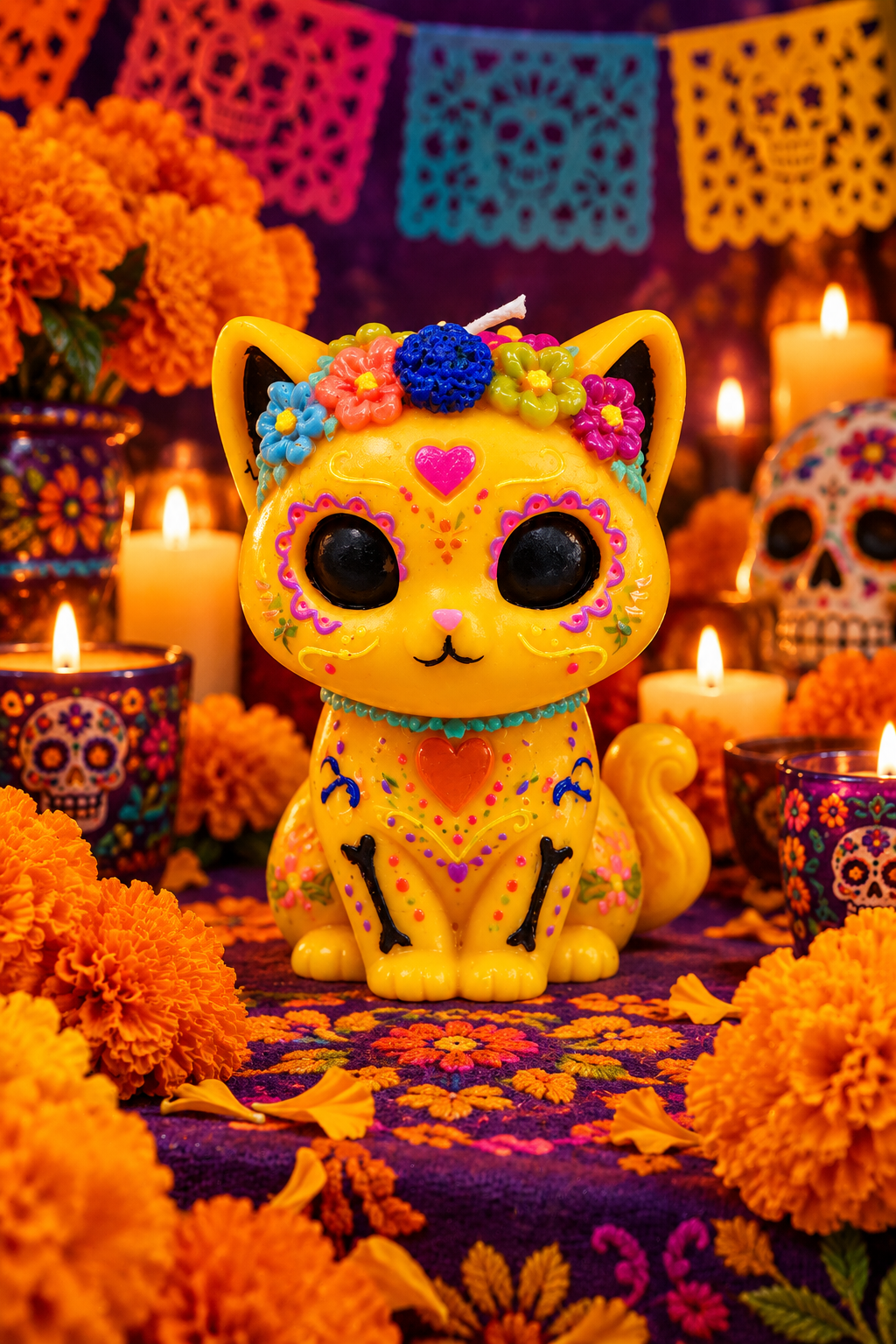 Cat Sugar Skull